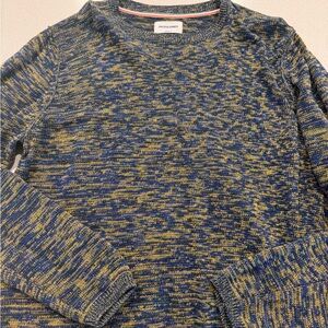 Jack & Jones Men's Sweater in Blue and Yellow Mix